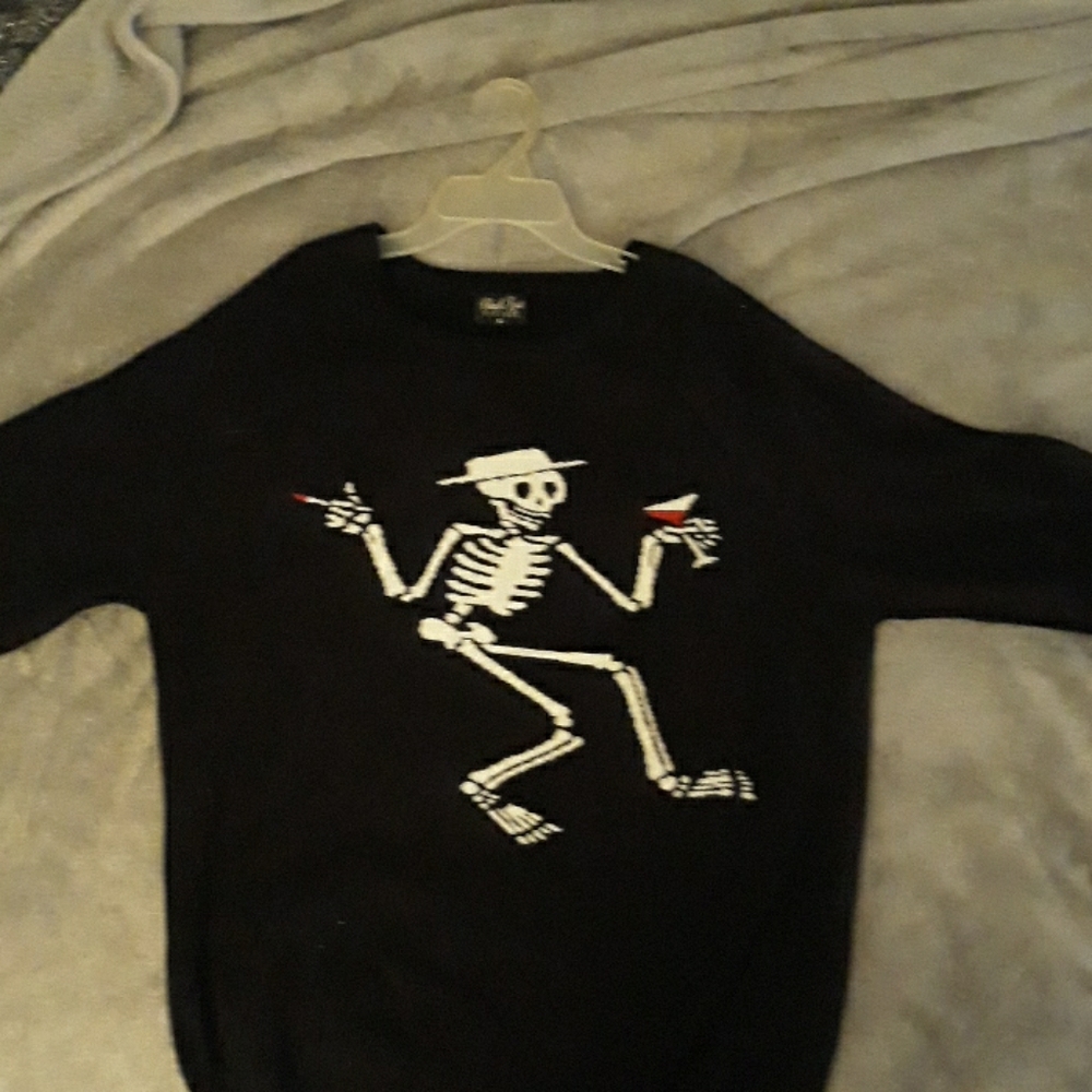 Social Distortion skelly knit sweater